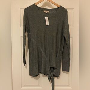 Loft Outlet Women's Gray Knit Top/sweater